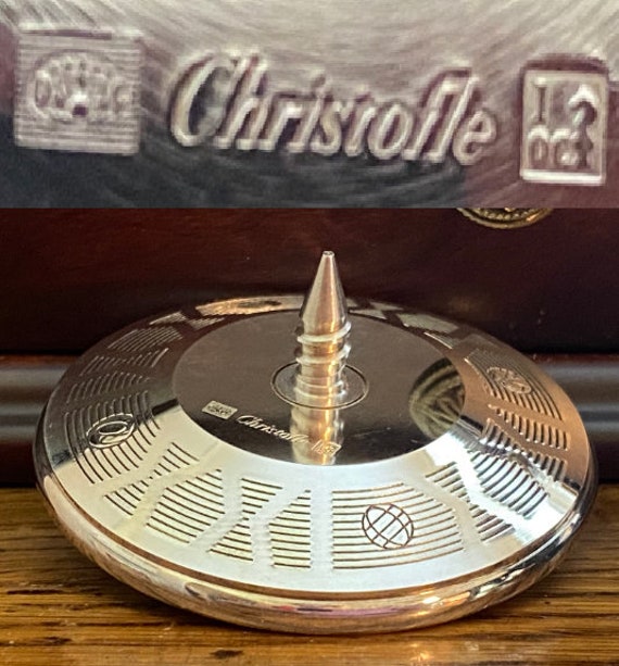 Christofle - クリストフル　パリス Vintage Christofle Paris Silver Spinning Top Paper Weight
