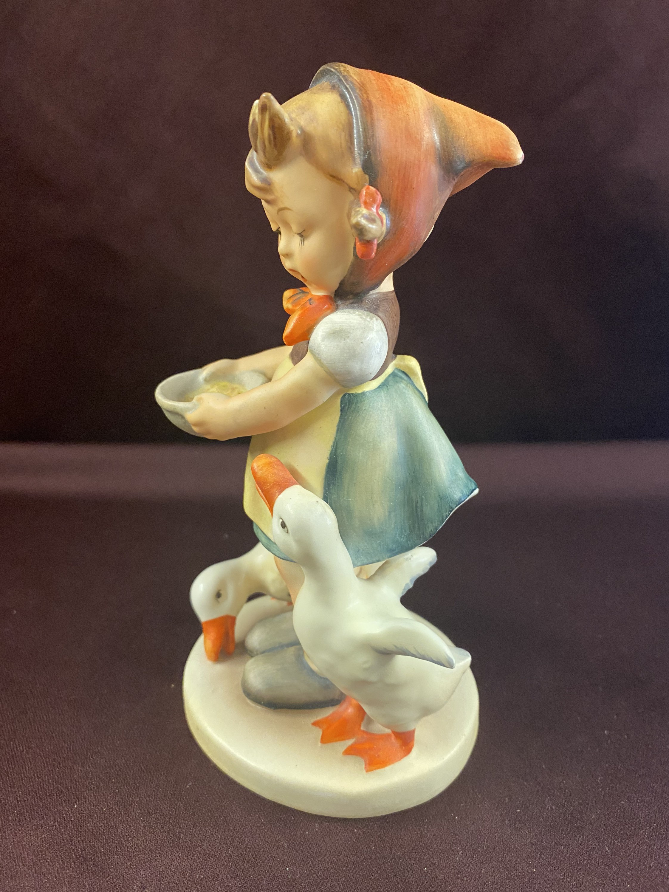 Vintage Hummel Goebel Bee Girl Feeding Geese Ducks TM2 Etsy