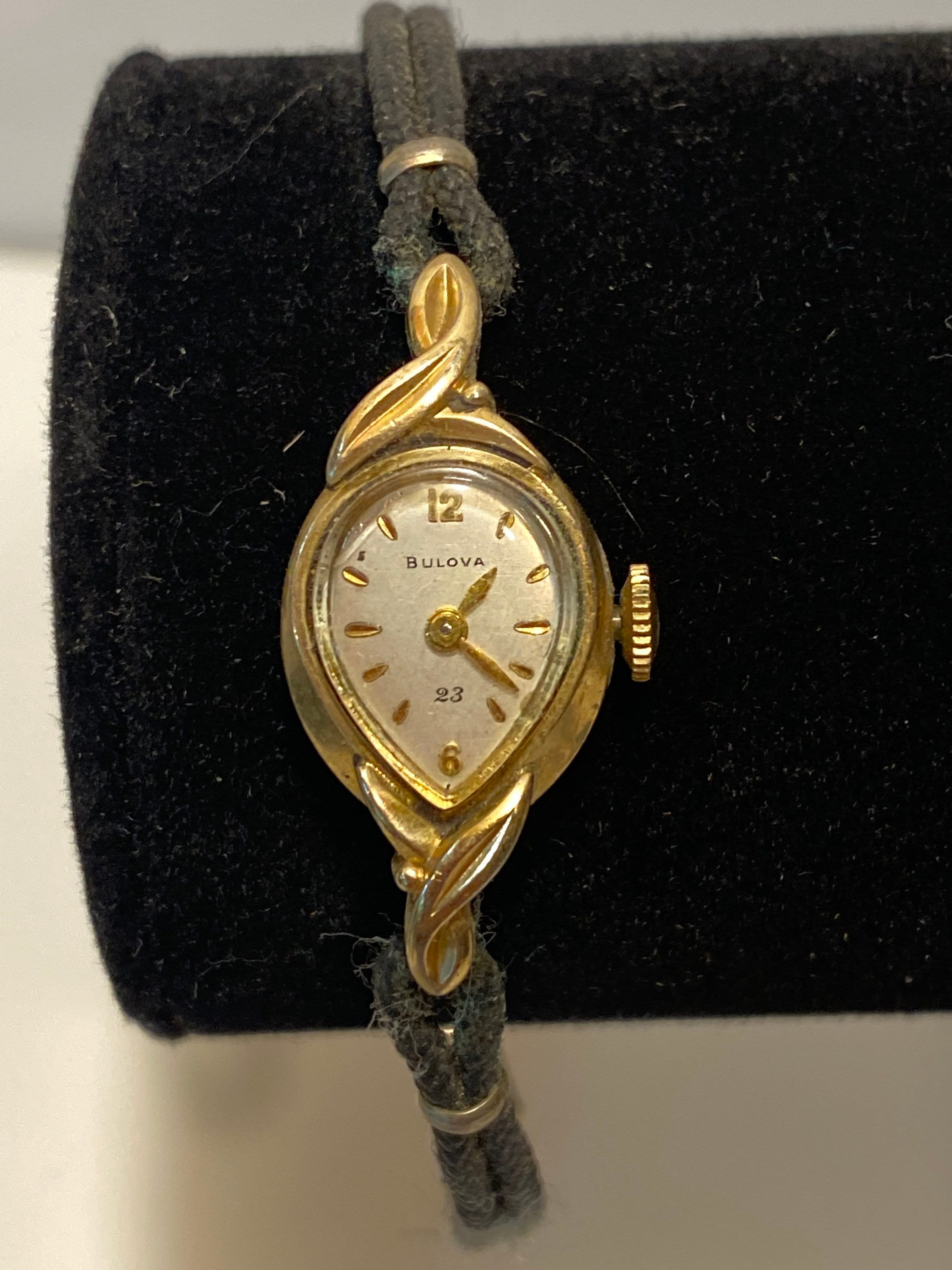 Vintage Ladies Bulova MO Wrist Watch 10K Gold Rolled Plate Etsy