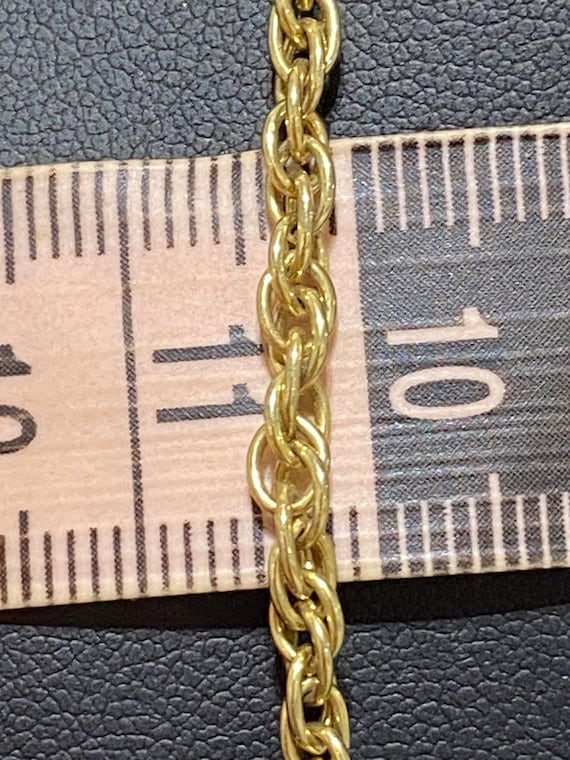 Gorgeous Estate Gold Colored Whiting & Davis Rope… - image 6
