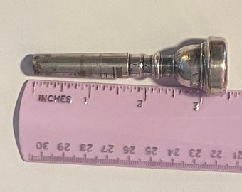 Vintage Vincent Bach Corp #12 Tuba Mouthpiece Silver Plated Brass