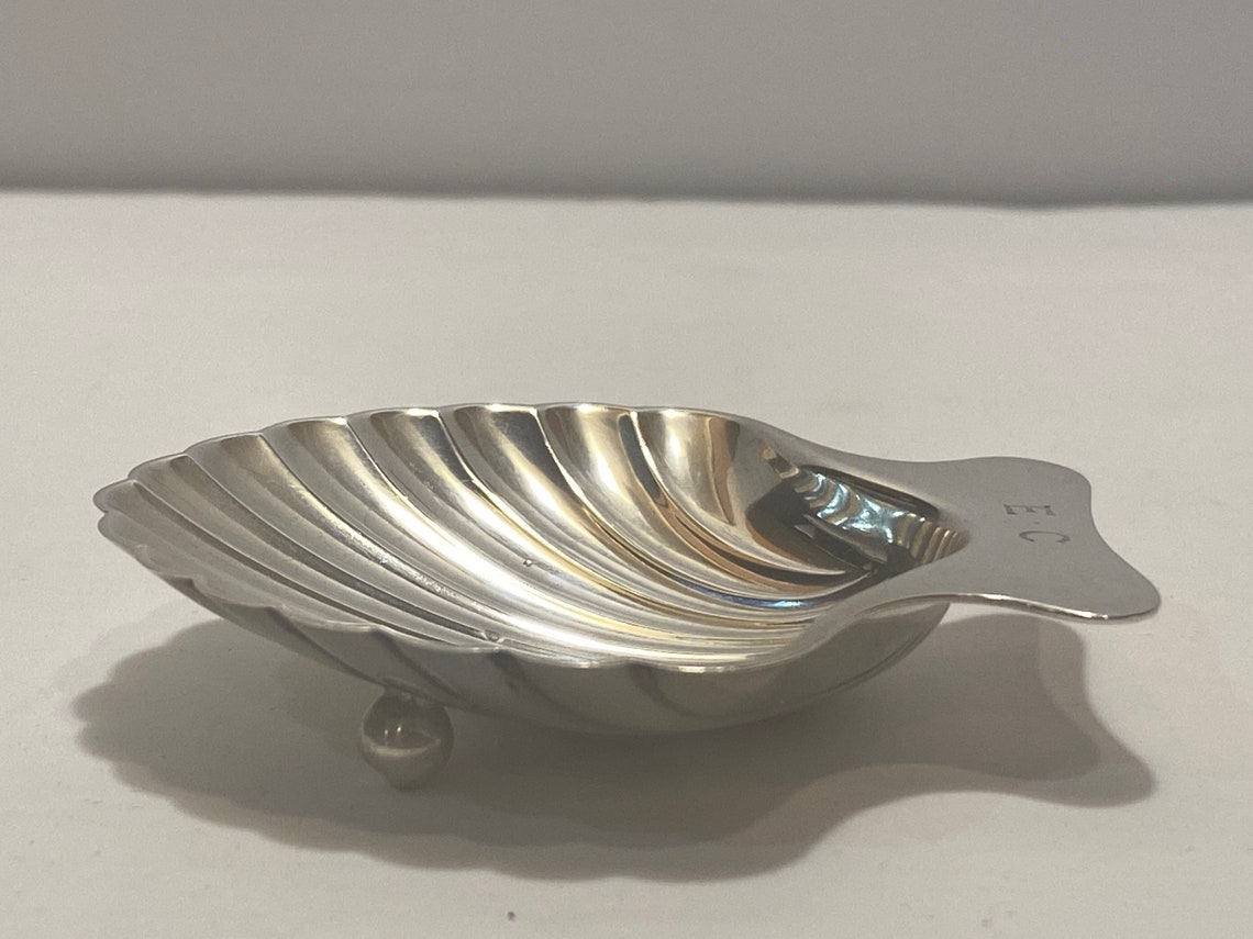 Tiffany & Co Sterling Silver Footed Clam Shell Trinket Dish Etsy