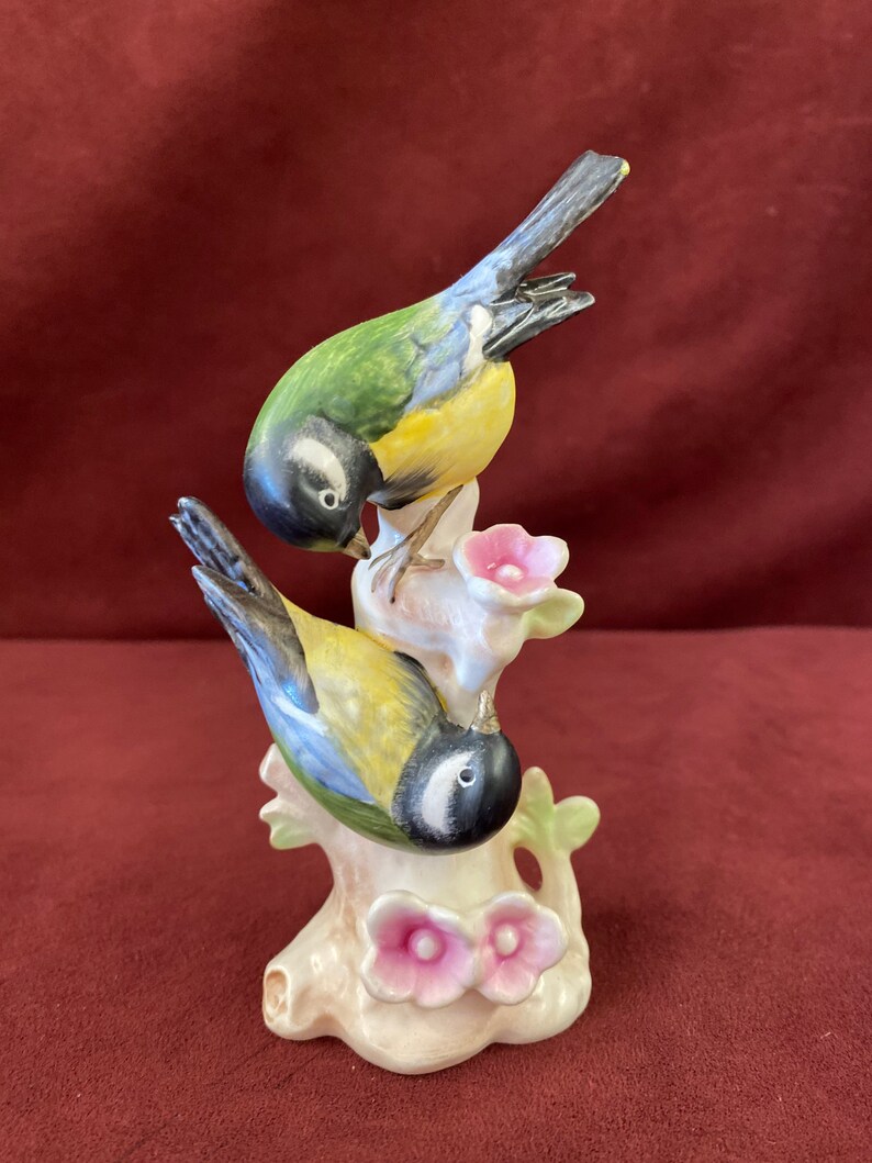 Great Titmouse Cabinet Figure 5-14 high Germany Song Bird The Great Tit Vintage Goebel Bird West Germany Figurine Gorgeous