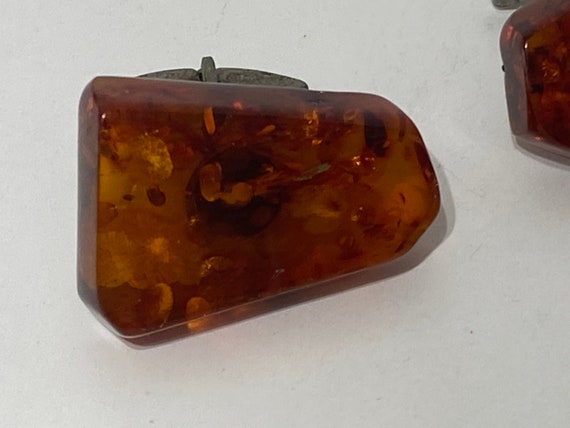 Gorgeous Antique Estate Baltic Amber Cufflinks Ma… - image 3