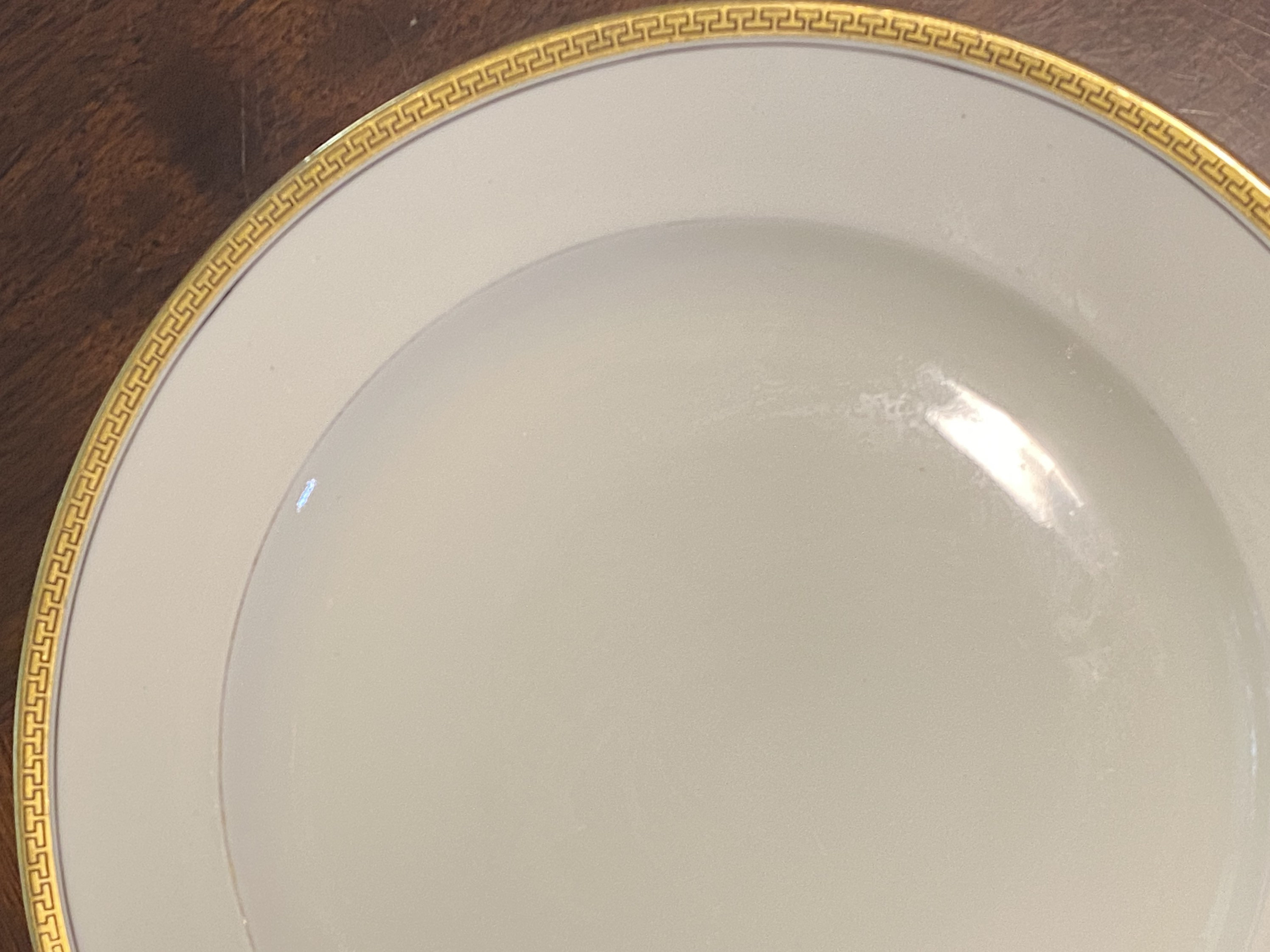 Vintage Set of 8 Greek Key Dinner Plates Epiag Czechoslovakia Etsy