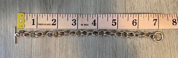 Vintage Estate Sterling Silver Chain Link Bracele… - image 8