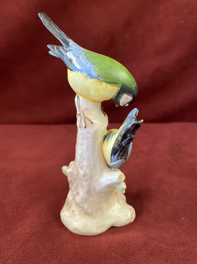 Great Titmouse Cabinet Figure 5-14 high Germany Song Bird The Great Tit Vintage Goebel Bird West Germany Figurine Gorgeous
