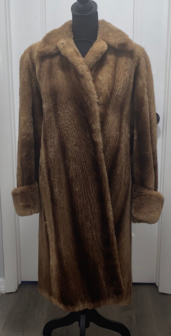 Vintage Luxurious Full Length Sheared Fur Coat, La