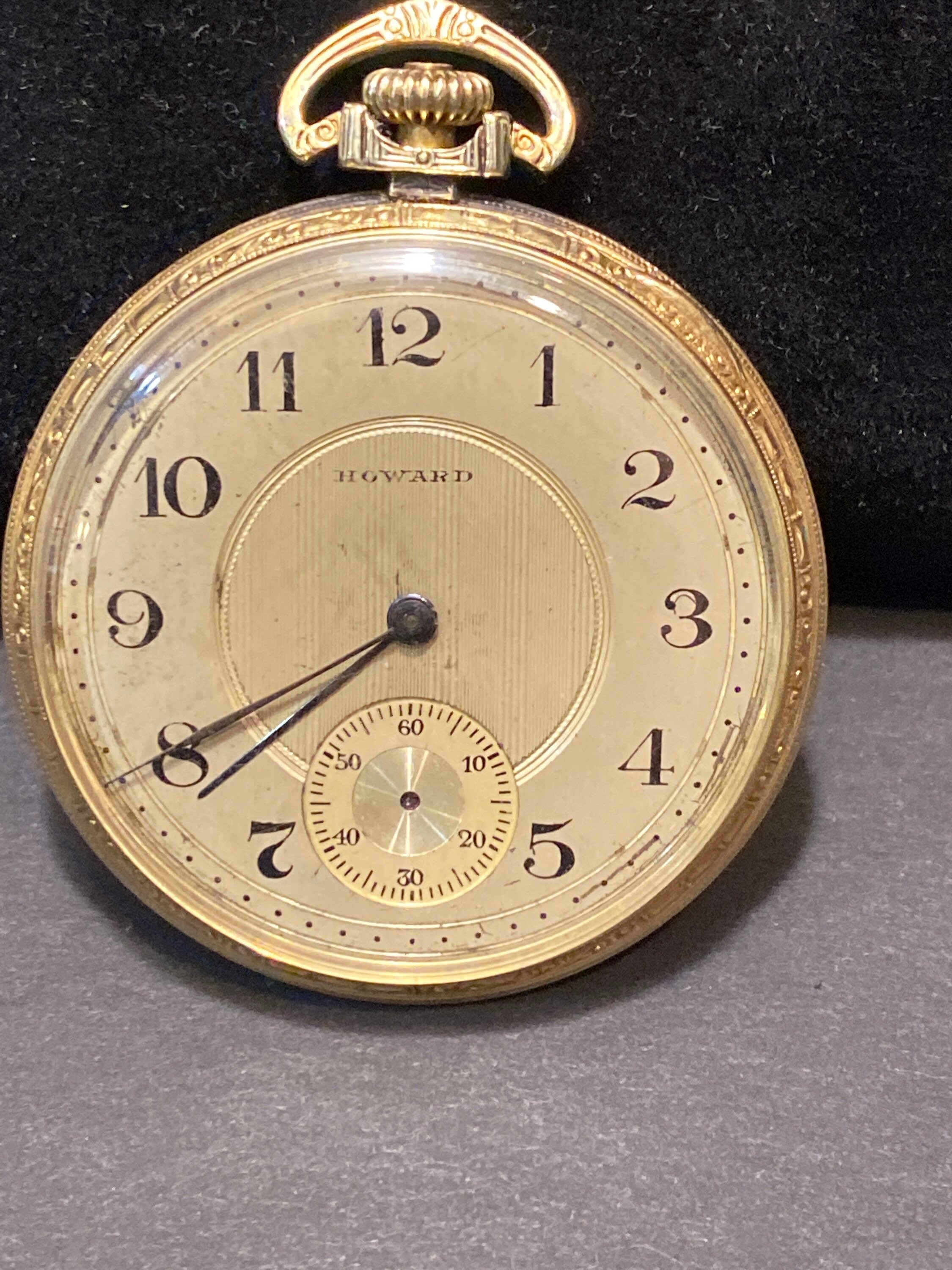 Vintage E. Howard Watch Co. Pocket Watch Beautiful Open Etsy