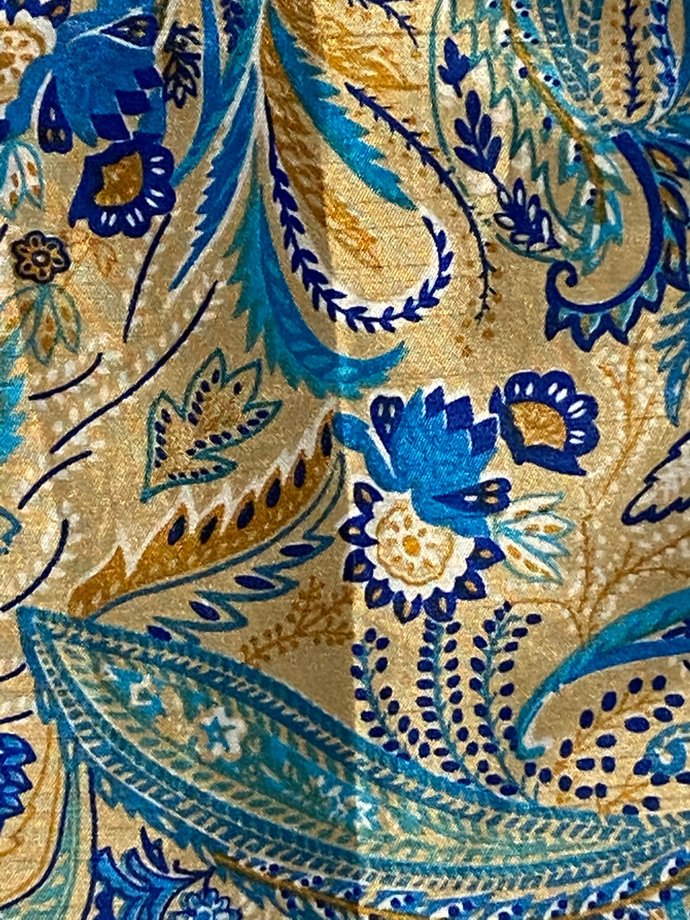 Vintage Giorgio Fiorlini Collection 80's Colorful Pants Blue