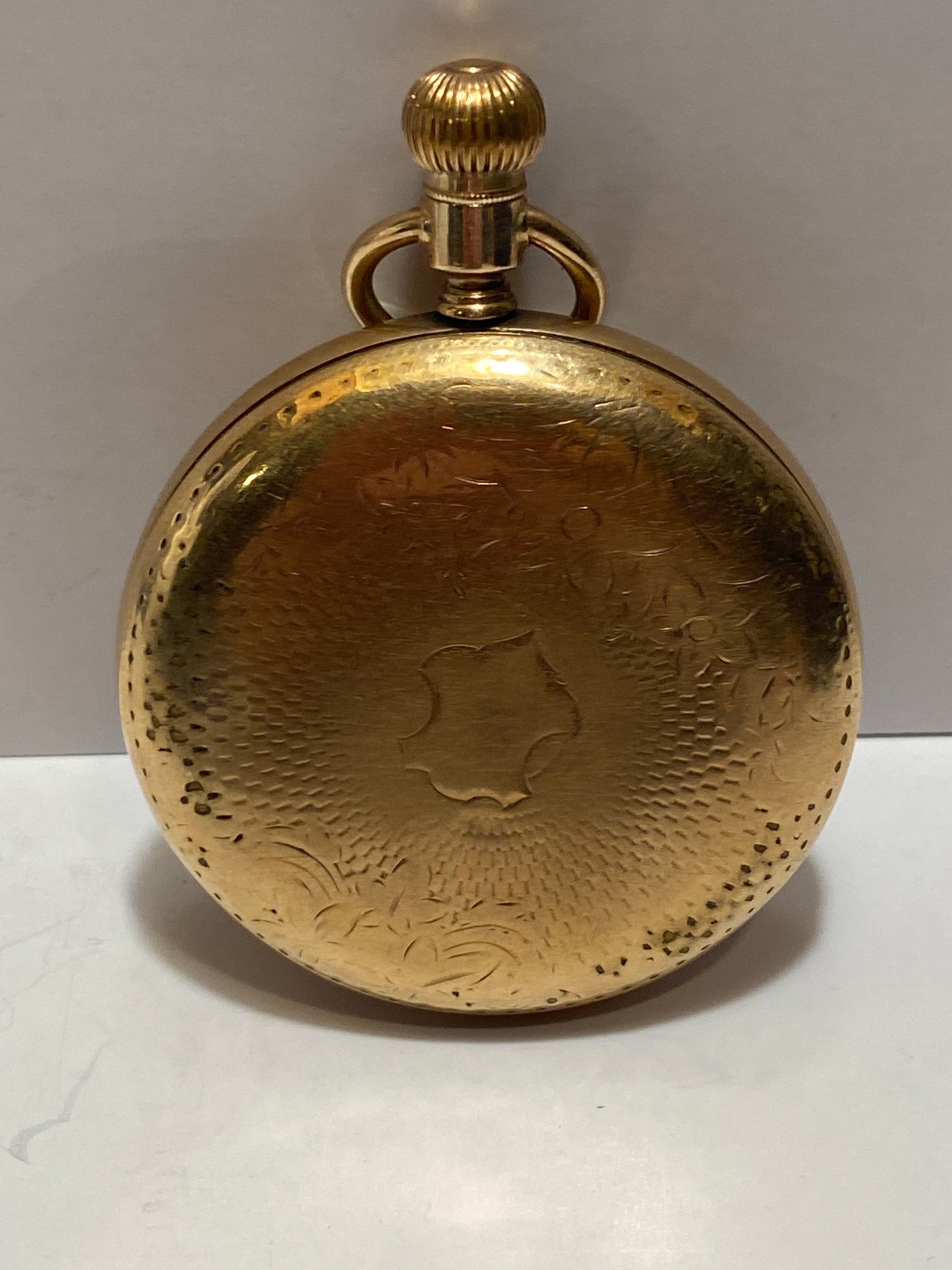 Vintage South Bend Pocket Watch Gold Colored 17/8 in Etsy