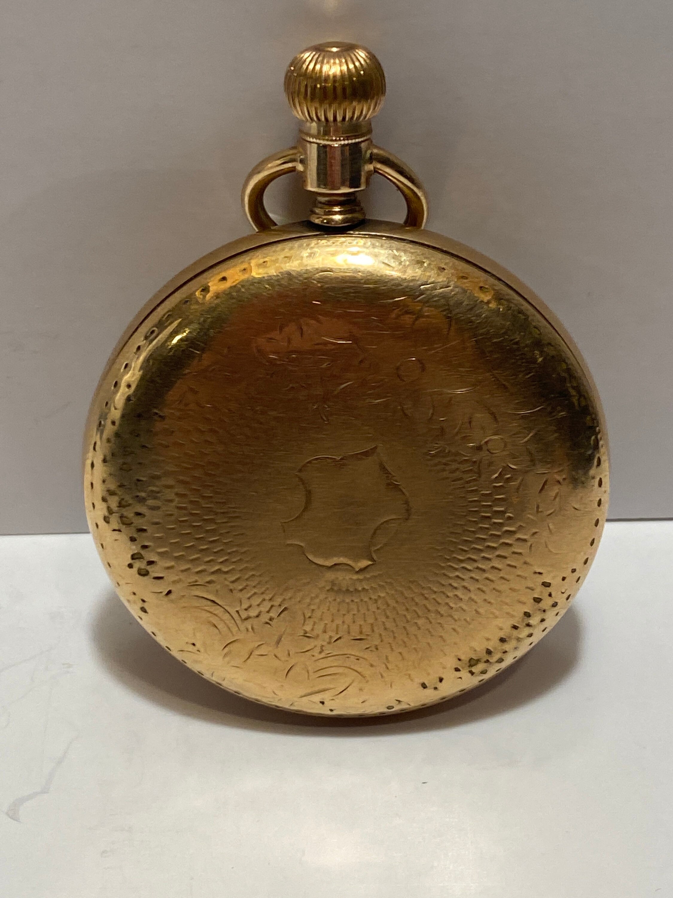 Vintage South Bend Pocket Watch Gold Colored 17/8 in Etsy