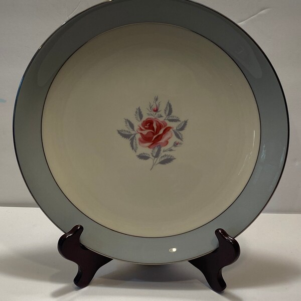 thumbnail image 2 of Vintage Flintridge China Teal With Platinum Dinnerware Set – 1970s, Made In USA 2 of 6