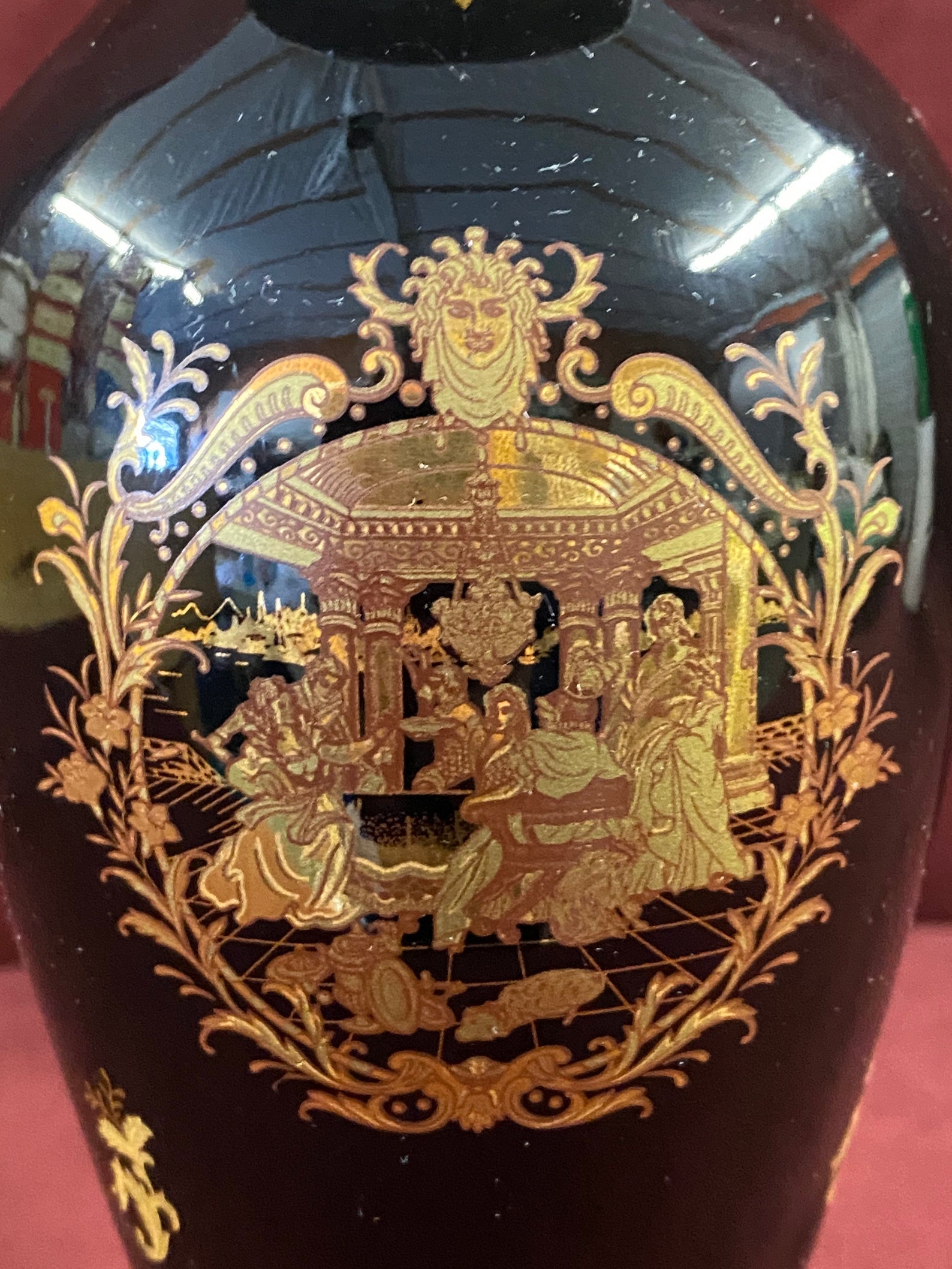 Vintage L.F. Fine Porcelain Limoges P.R.C. Vase 8 Tall Etsy