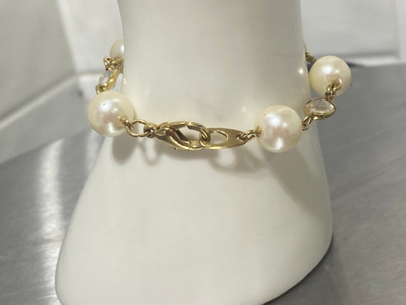 Gorgeous Estate Bracelet, Pearls and Glass Beads … - image 4
