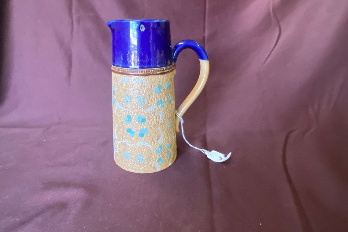 Royal Doulton Chine Jug Slater Pitcher Pewter Lid Syrup Jug Etsy