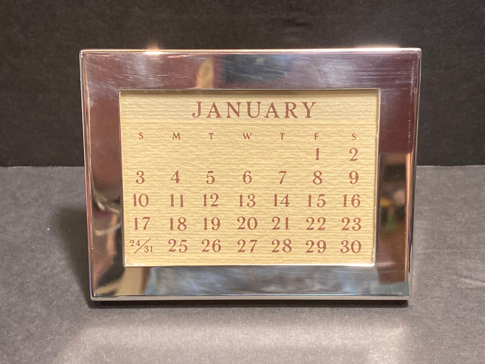 Tiffany & Co Sterling Silver Perpetual Desk Top Calendar Etsy
