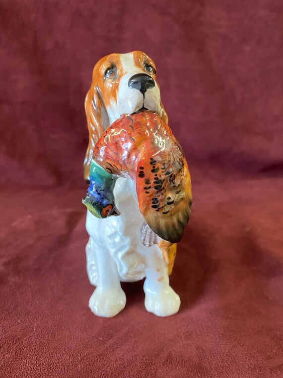 English porcelain.Royal. Vintage dog Spaniel Porcelain figurine Porcelain dog English porcelain.Royal. Vintage dog Spaniel Porcelain figurine Porcelain dog