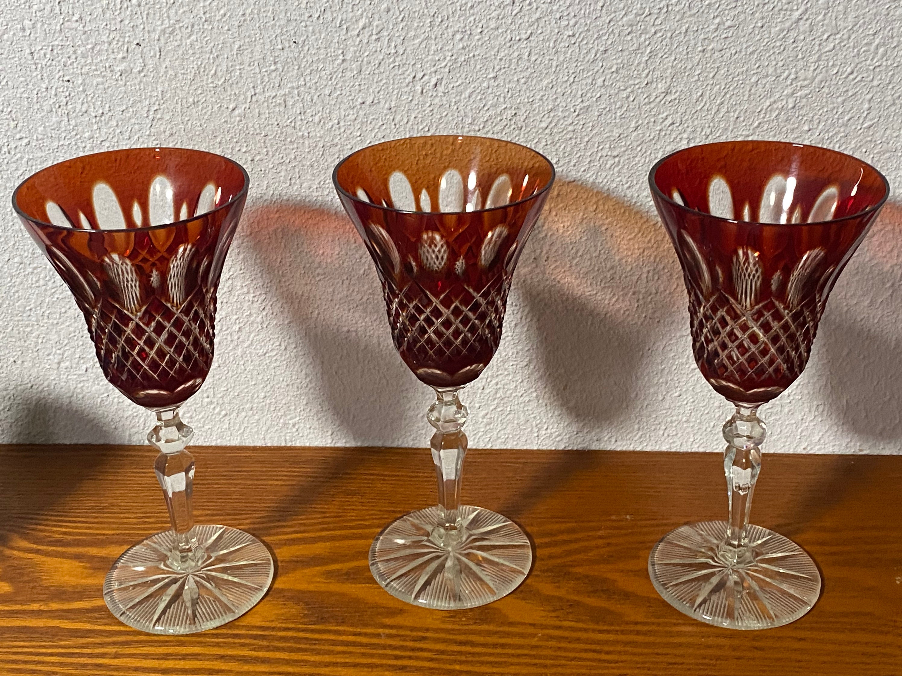 Red Rim Glassware (Set of 8) – Mrs. Alice