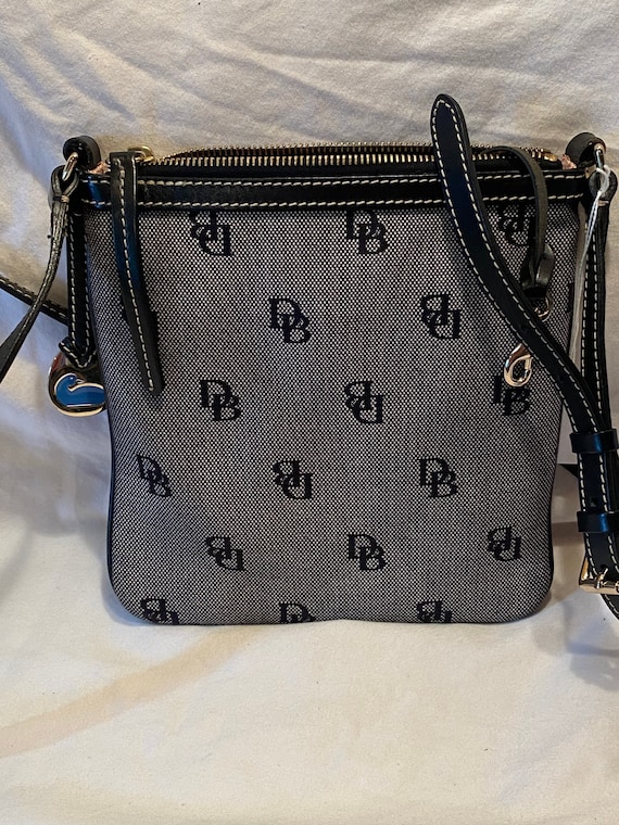 Dooney & Bourke Signature Monogram Canvas Fabric Black and 