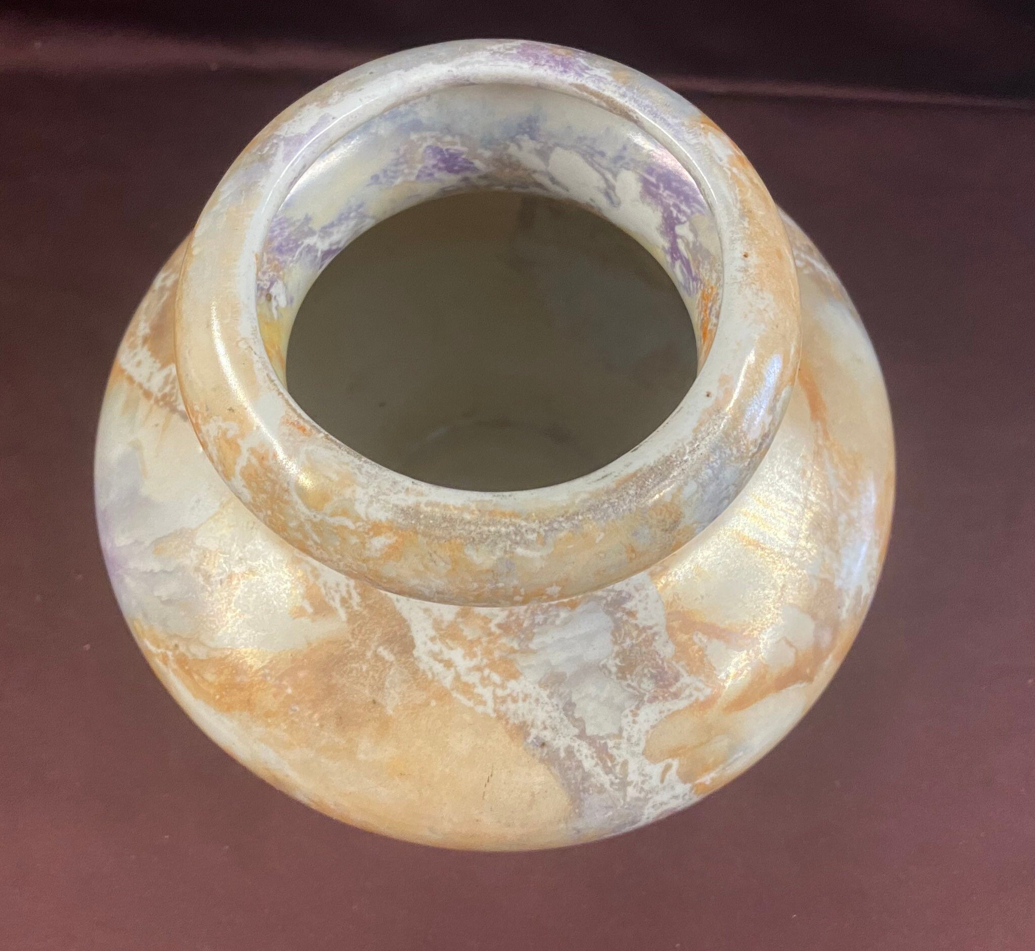 Vintage Arabia Finland Pottery Vase: Marble Luster AAA, 1928-1932