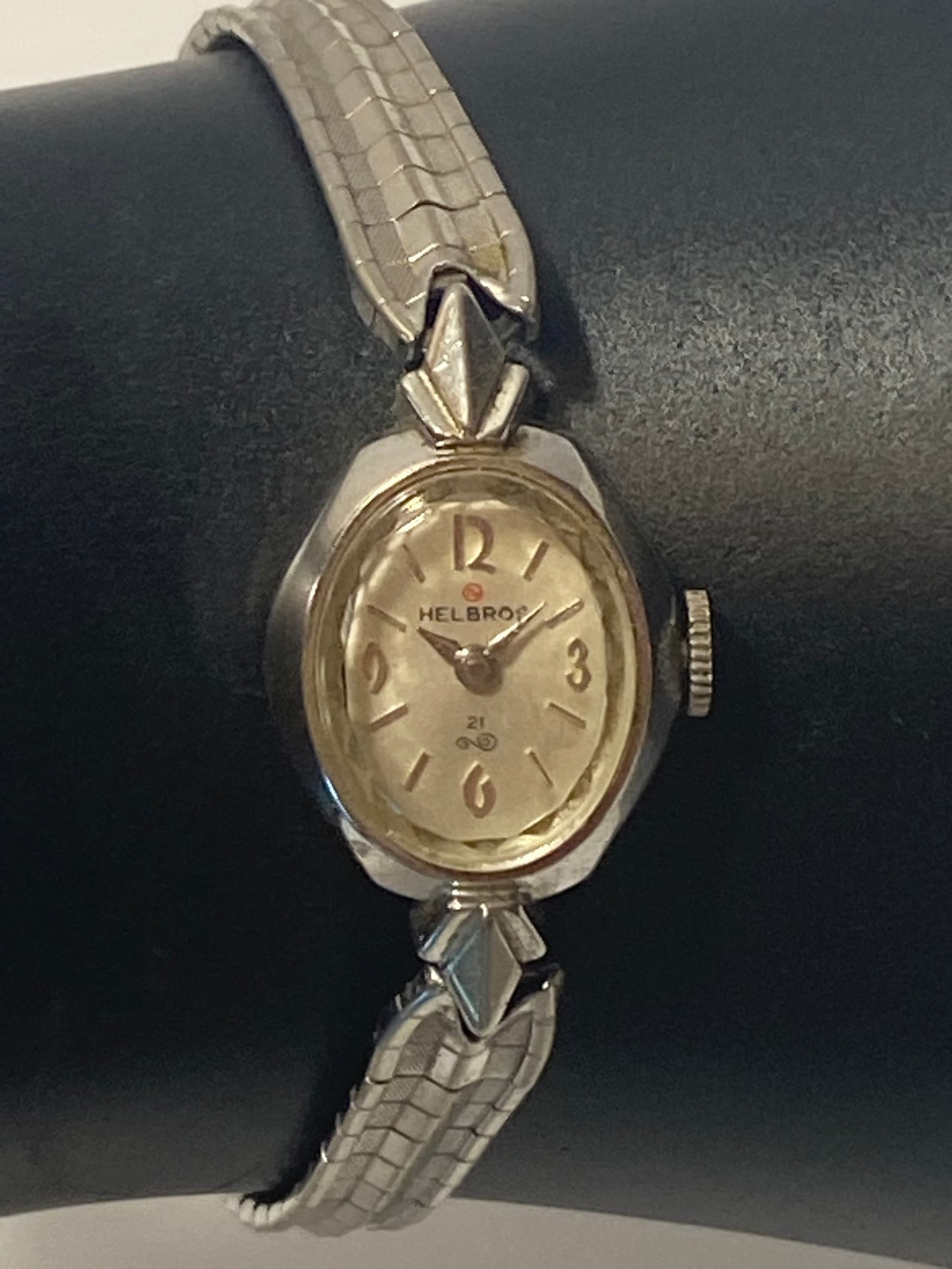 Vintage Helbros Ladies Wrist Watch 21 Jewels Base Metal Etsy