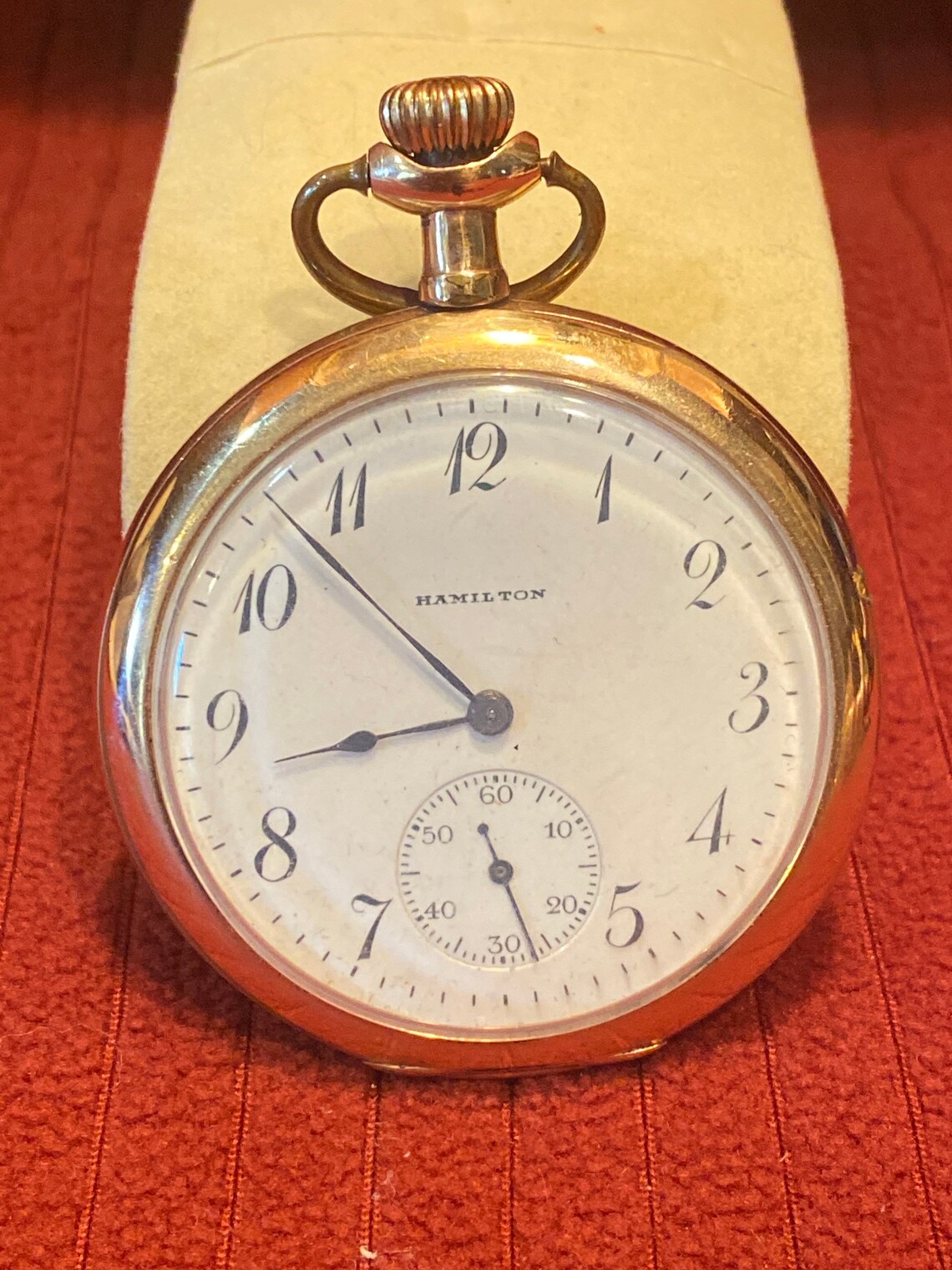Vintage Hamilton Watch Co Pocket Watch Works Fine Etsy