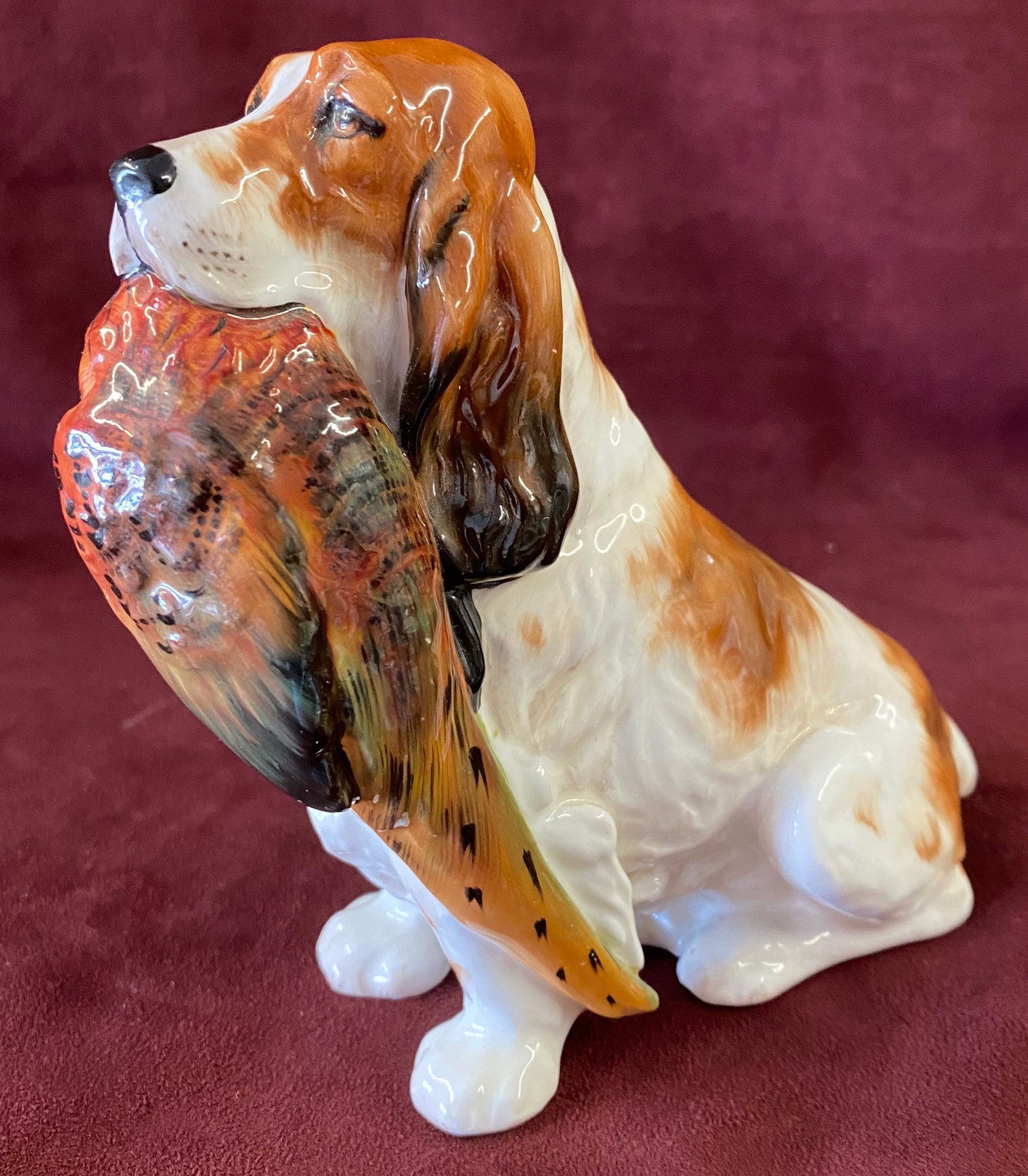 Vintage Royal Doulton Porcelain Figurine Springer Spaniel Dog Etsy