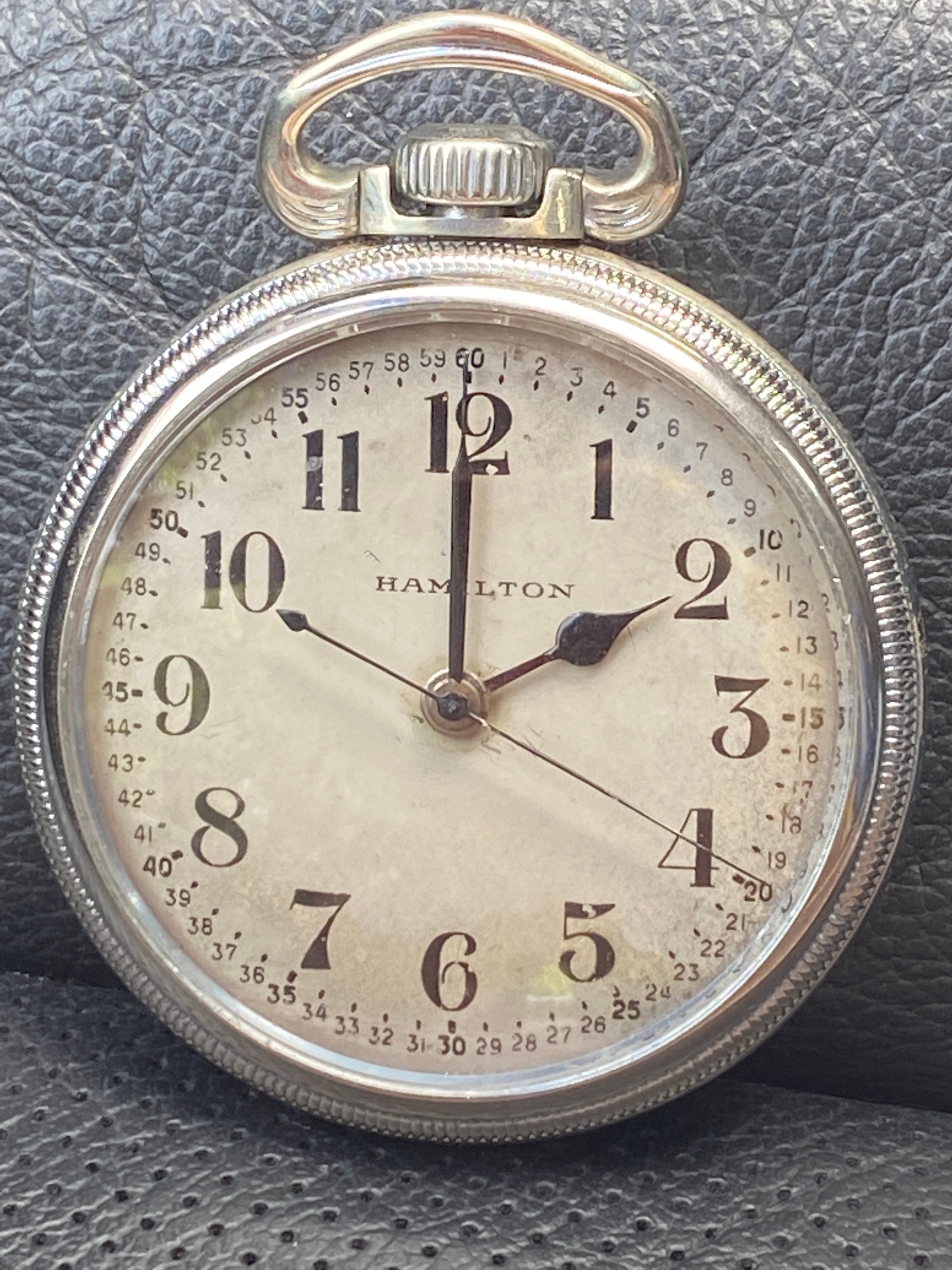 Vintage Hamilton Pocket Watch 2 in diameter Open Face Etsy