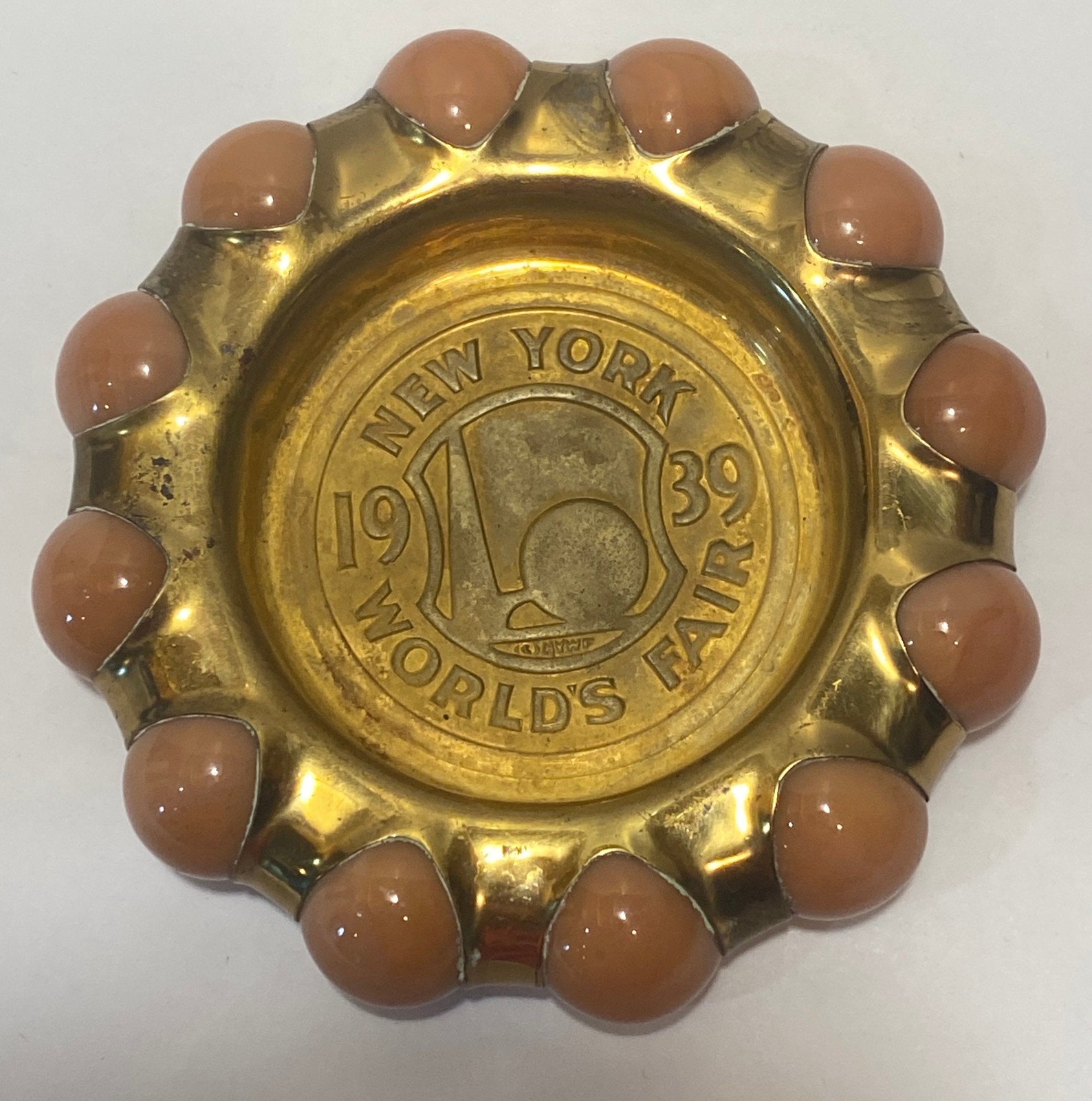 Vintage Fisher Brass Jewel Tray From 1939 New York Etsy