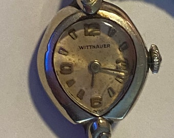 Montre Femme Vintage 1945 Wittnauer - Boîtier 10K RGP, Style Rétro Années 40