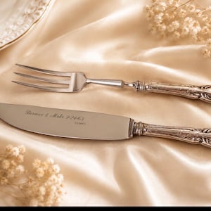 ドイツ　アンティーク ゾーリンゲン　シルバー800 デザート　フォークとナイフ 800 Silver Solingen - Etsy