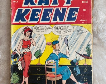 Vintage Katy Keene Queen of Pin-Ups and Fashion #41 - July 1958, Archie Comics, Collectible Comic