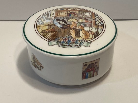 Vintage Villeroy & Boch Foxwood Tales by Brian Paterson Round Covered Candy Dish or Trinket, Jewelry Bowl, 3-3/4 in Diameter, 2-1/4 Tall - Etsy Vintage Villeroy & Boch Foxwood Tales by Brian Paterson Round Covered Candy Dish or Trinket, Jewelry Bowl, 3-3/4 in Diameter, 2-1/4 Tall - Etsy