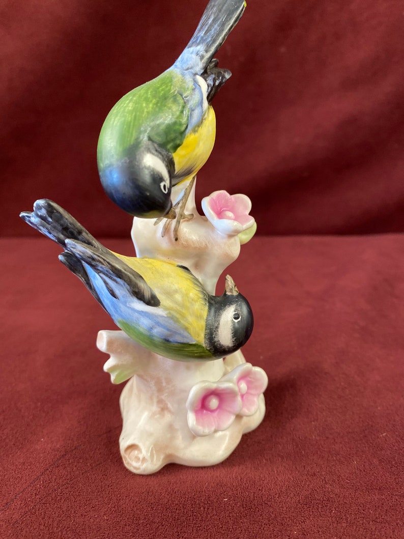 Great Titmouse Cabinet Figure 5-14 high Germany Song Bird The Great Tit Vintage Goebel Bird West Germany Figurine Gorgeous