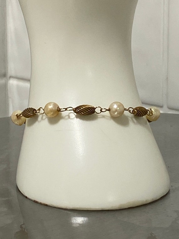 Gorgeous Estate 14K Yellow Gold Cultured Pearl an… - image 4