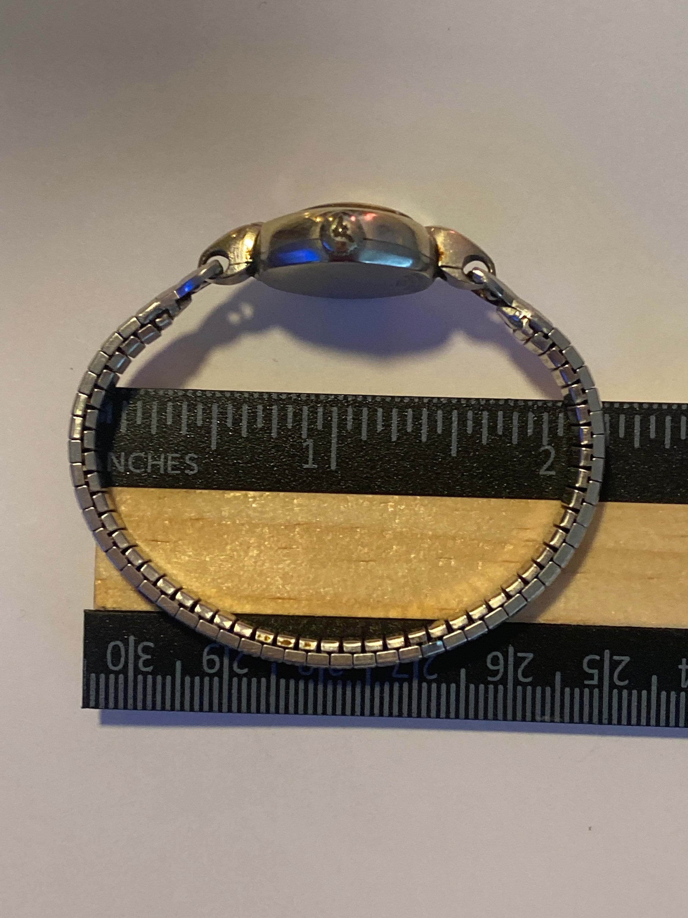 (951)Vintage Wittnauer Ladies Wind-Up Watch 10k Rgp Bezel, Near Mint. Vintage Wittnauer Ladies Watch: 10K RGP Bezel, Stainless  main image 3