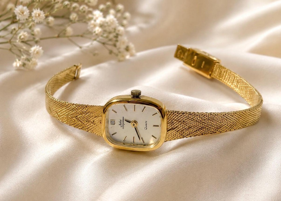 Estate Jules Jurgensen Ladies Gold Wristwatch - Adjustable  display picture 1