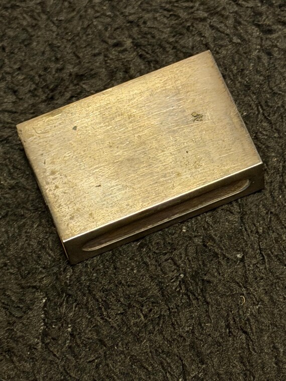Gorham Sterling Silver Match Box Holder, Marked Gorham Sterling 5130 View 5