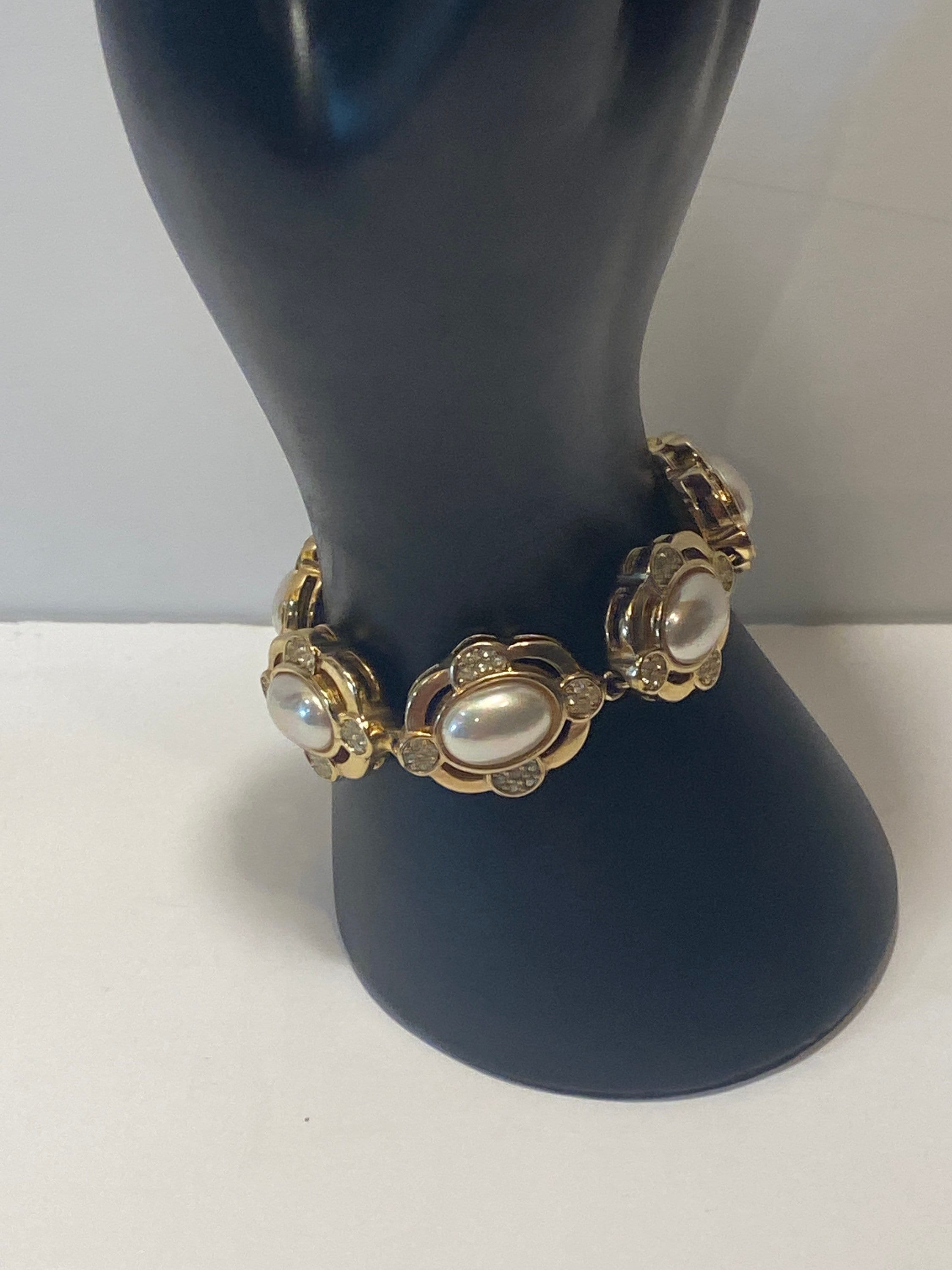 christian dior gold chunky bracelet