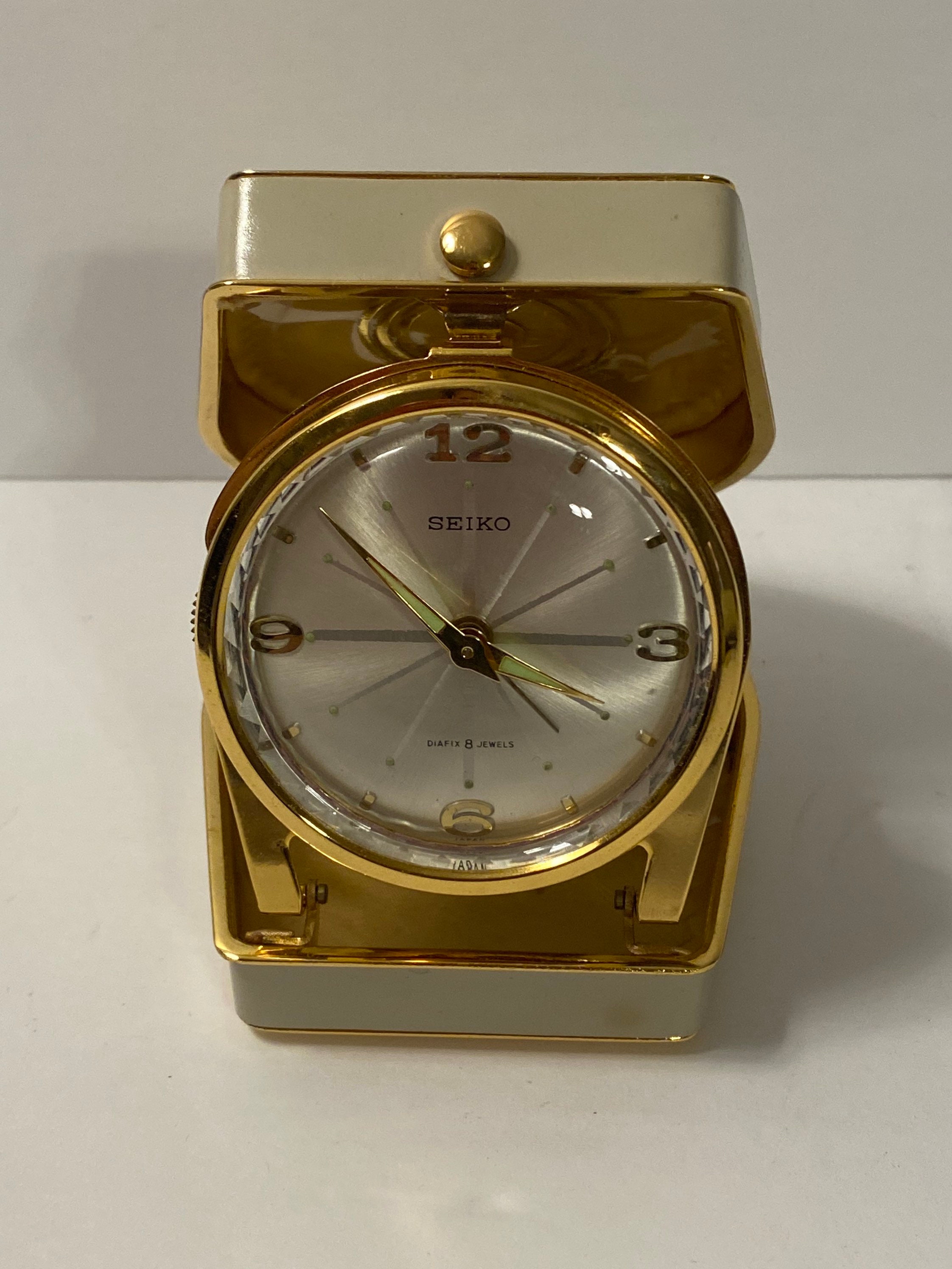 Vintage Seiko Diafix 8 Jewels Alarm Clock Porcelain Case - Etsy Australia