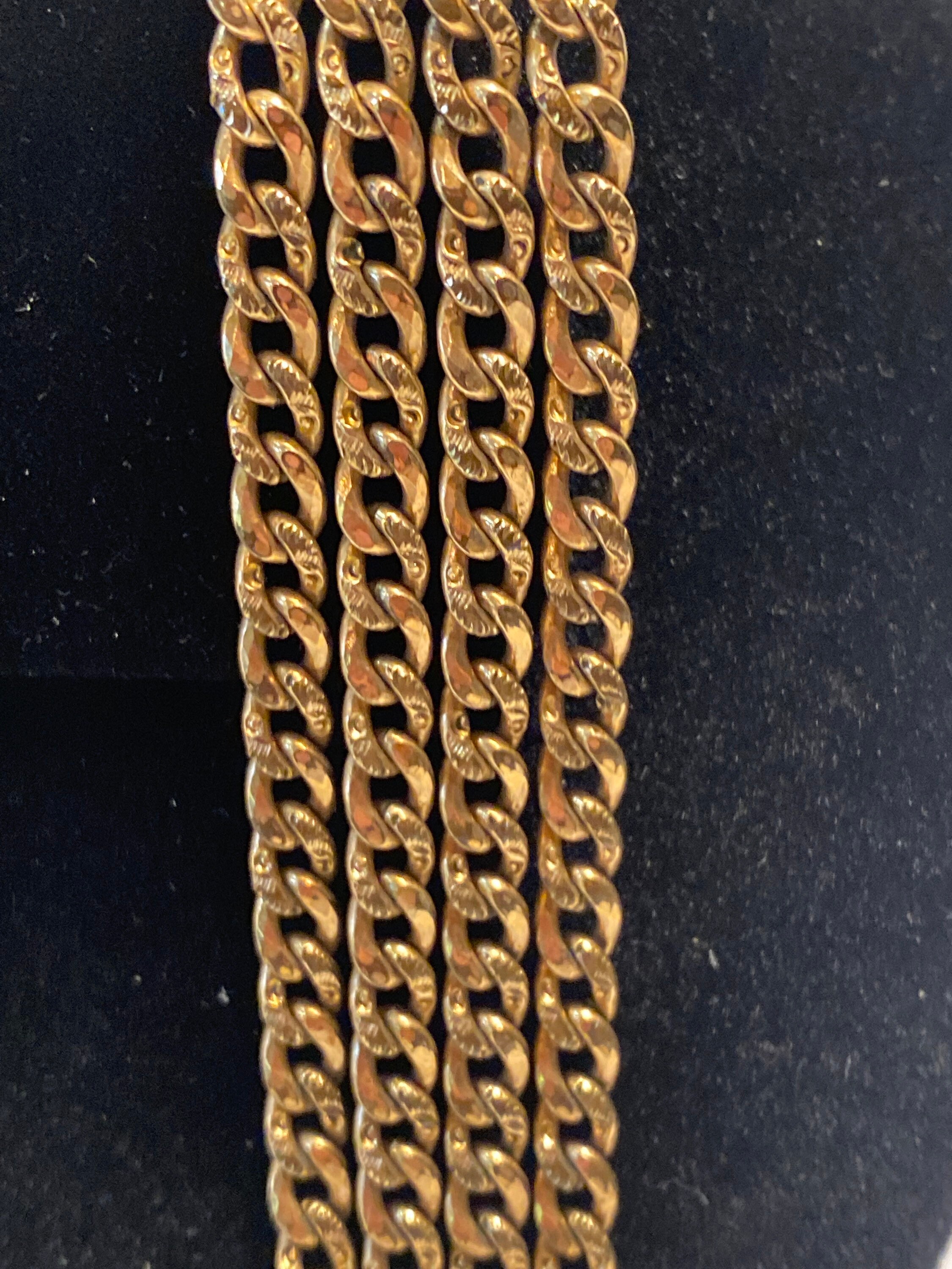 Vintage Gold Filled Pocket Watch Key Chain With Fob Fancy Etsy