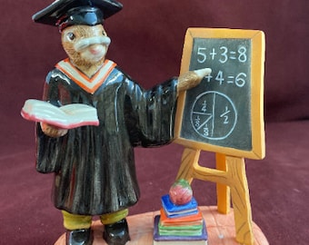 Vintage Royal Doulton Bunnykins DB380, Teacher, 4-3/4, New In Box, Antique Collectible Figurine, With Box, FREE SHIPPING
