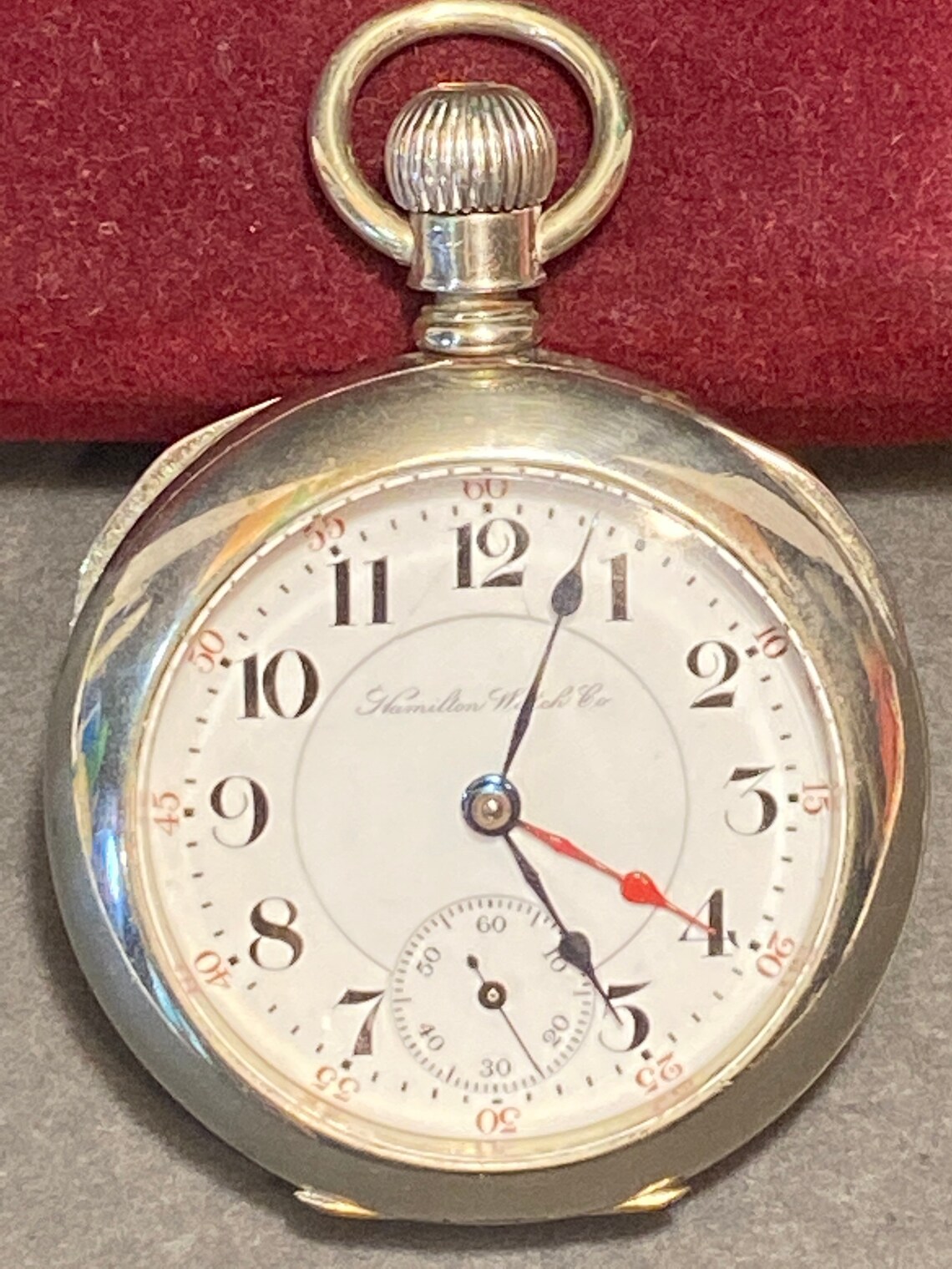 Vintage Hamilton Watch Co Pocket Watch Dueber Silverine Etsy