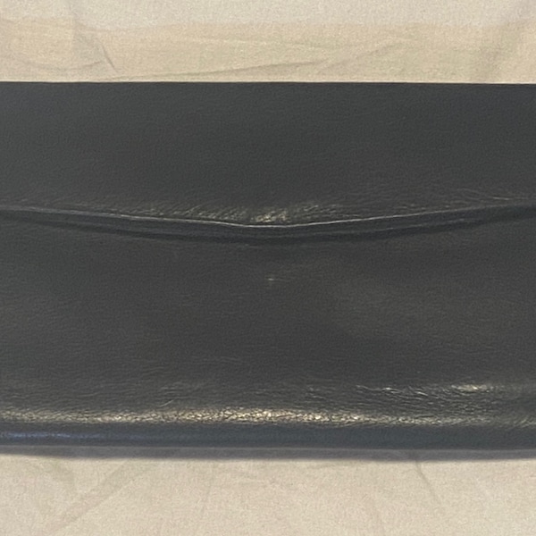 Vintage Genuine Leather, Super Soft, Paul & Taylor Checkbook Wallet, Trifold, 7-1/4" long by 10" (When Open), Like New Condition, FREE SHIP
