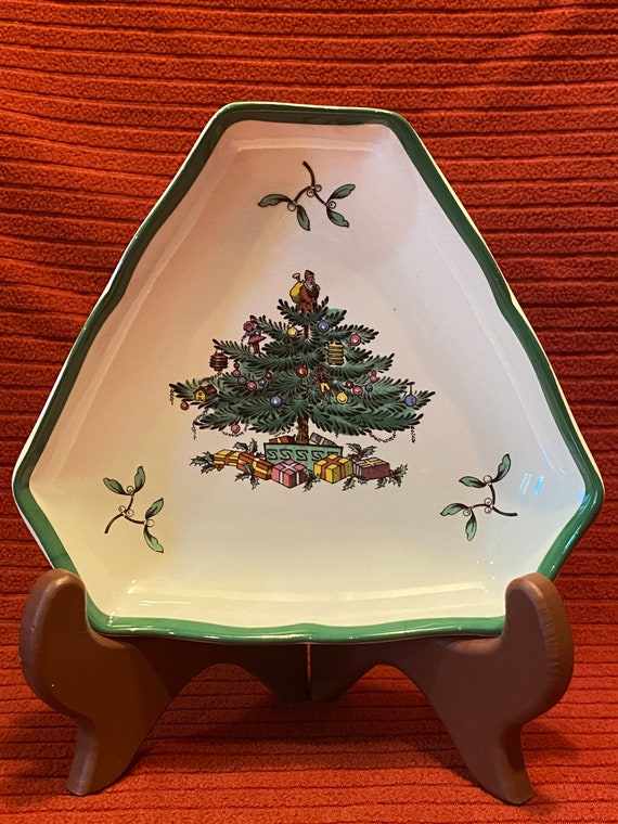 thumbnail image 2 of Spode Christmas Tree Serving Bowl, Ceramic, Multi-Colour 2 of 11