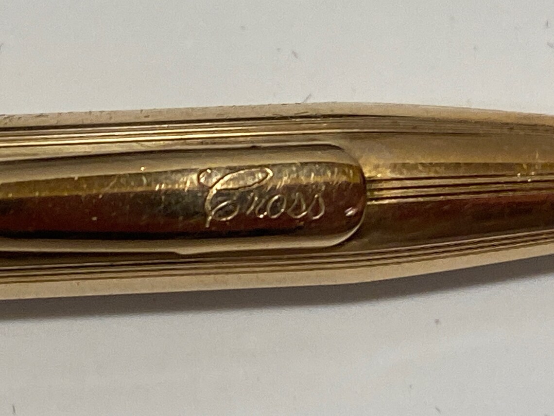Vintage Cross 14K Gold Filled Pen with Refills 2 refills and Etsy