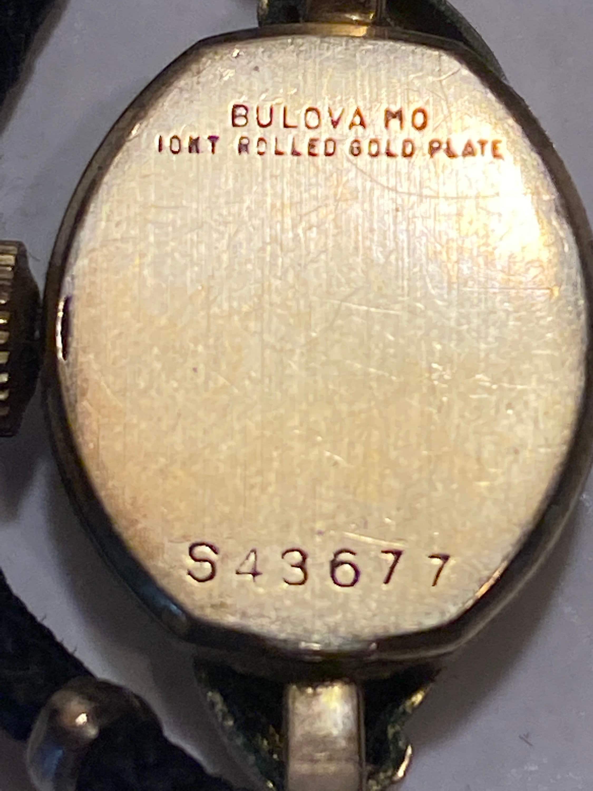 Vintage Ladies Bulova MO Wrist Watch 10K Gold Rolled Plate Etsy