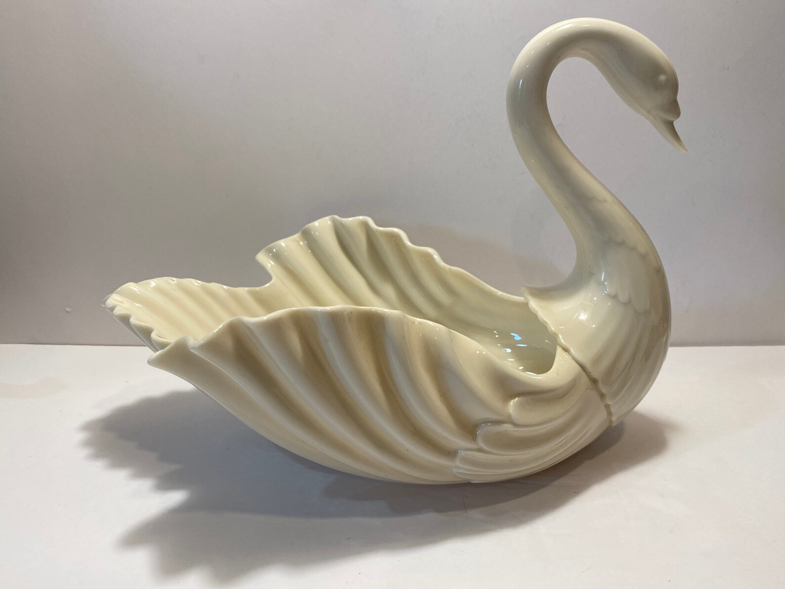 Vintage Pair of Lenox Swans Old Blue Lenox Mark on Each Etsy