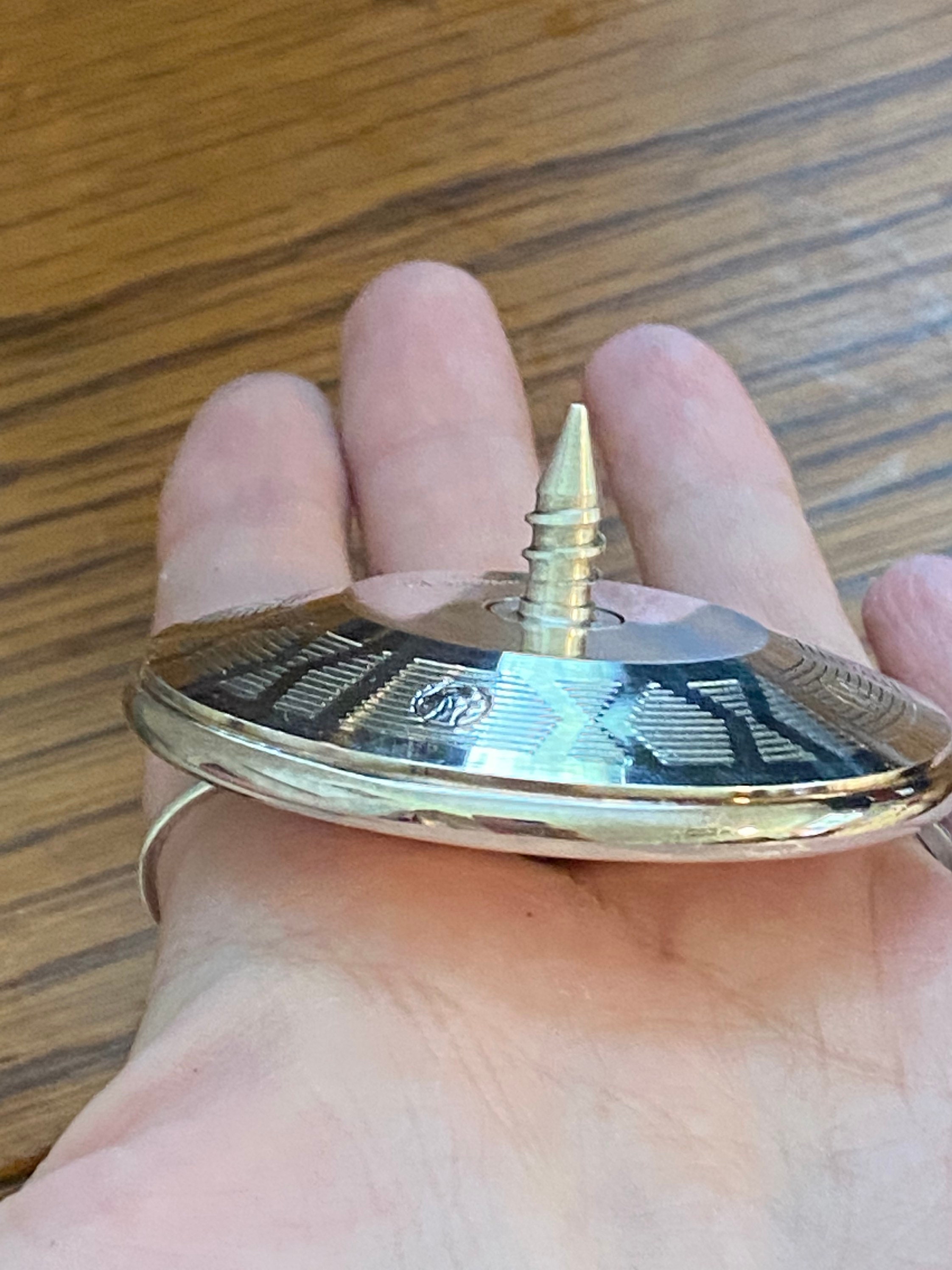 Christofle - クリストフル　パリス Vintage Christofle Paris Silver Spinning Top Paper Weight